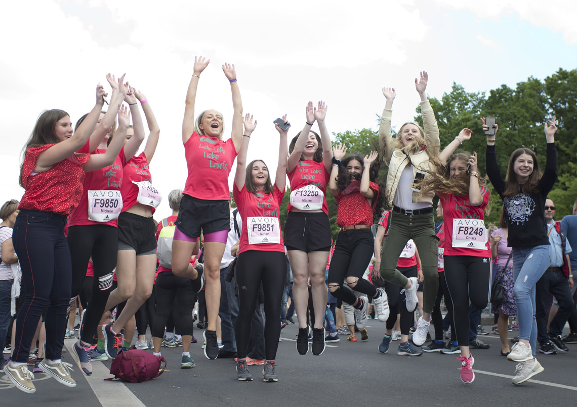 Gute Stimmung beim Avon Frauenlauf 2019