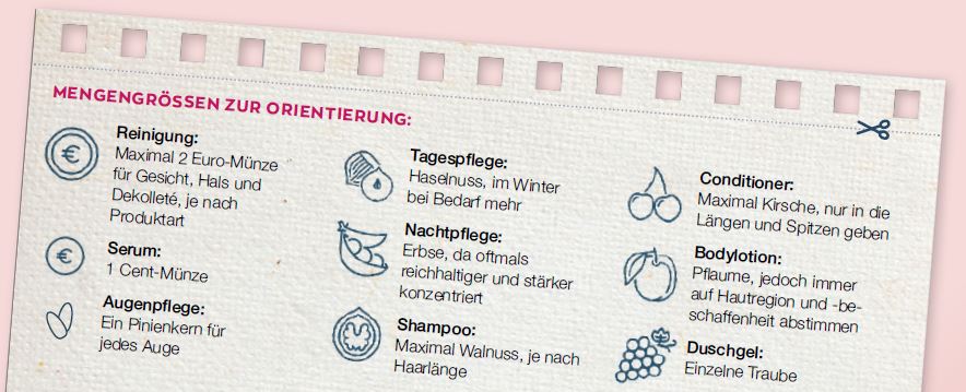 Dosierung von Beauty-Produkten